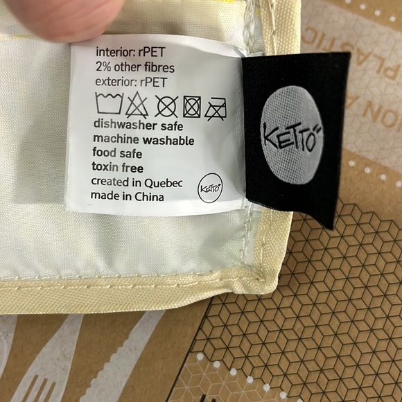 NWT Ketto Reusable Takeout Lunch Utensils With Zip Pouch Recycled - Picture 12 of 12